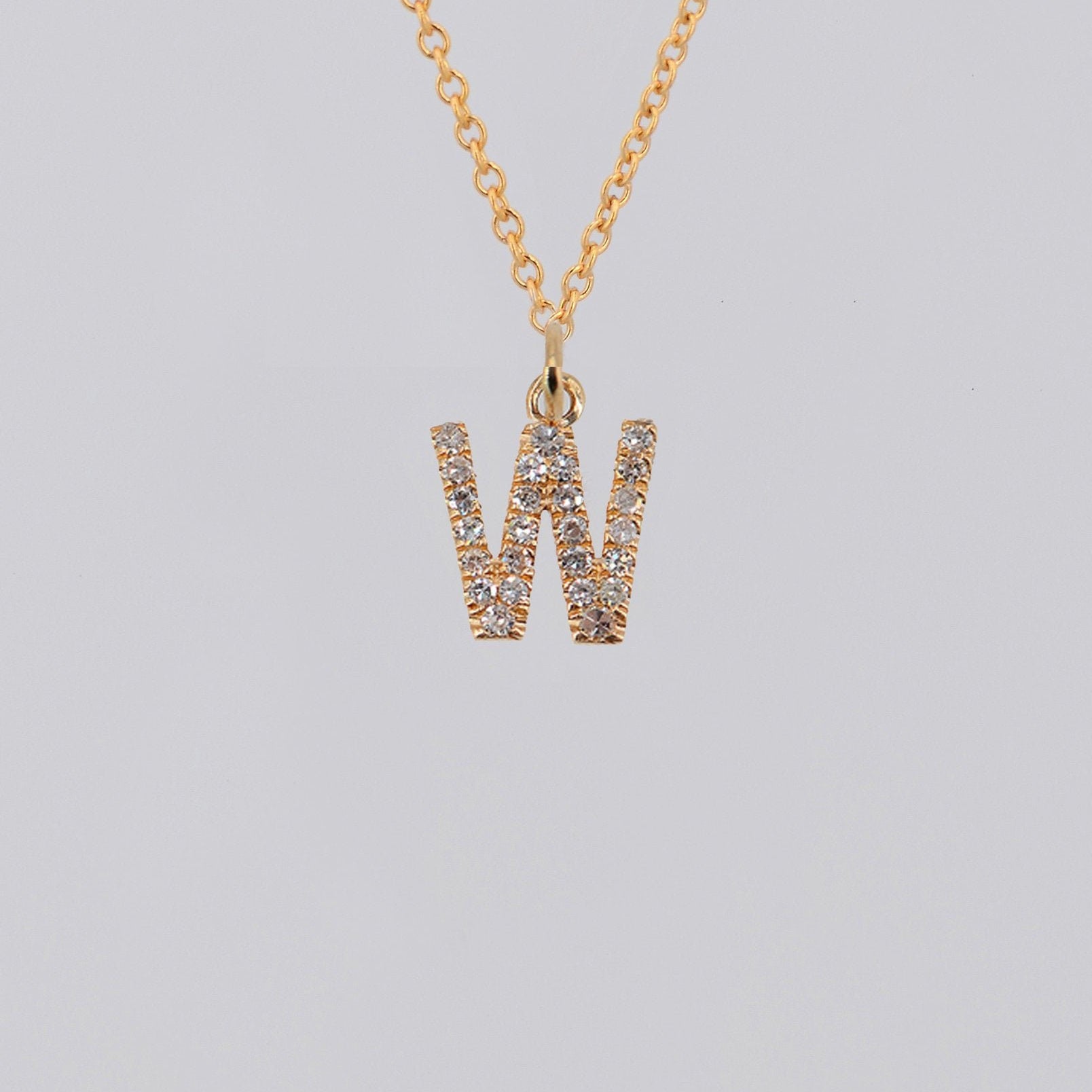 Alphabet necklace, Custom bridesmaid necklace