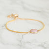 Pink Opal Bracelet - Charm Bracelet - October Birthstone - Gemstone bracelet - Birthstone bracelet - Adjustable bracelet - Mothers day gift