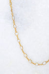 Crystal Quatz Necklace - April Birthstone Necklace - Gemstone Necklace - Layer Necklace - Long Layered Necklace - Layering Necklace
