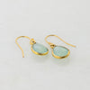 Aqua Chalcedony Earring - Mint Aqua Chalcedony Aquamarine - Bridal Earring - Simple Everyday Earring - Small Gold Earring -Sea green Earring