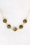 Labradorite Necklace - Bezel set Necklace - Gemstone Necklace - Mother&#39;s Necklace - Gift for mom - Bridesmaid Gift