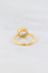Prasiolite Ring, Prasiolite Quartz Ring, Bezel set ring, February Birthstone Ring, Gemstone Ring, Stacking Ring, Gold Ring, Bridal jewelry