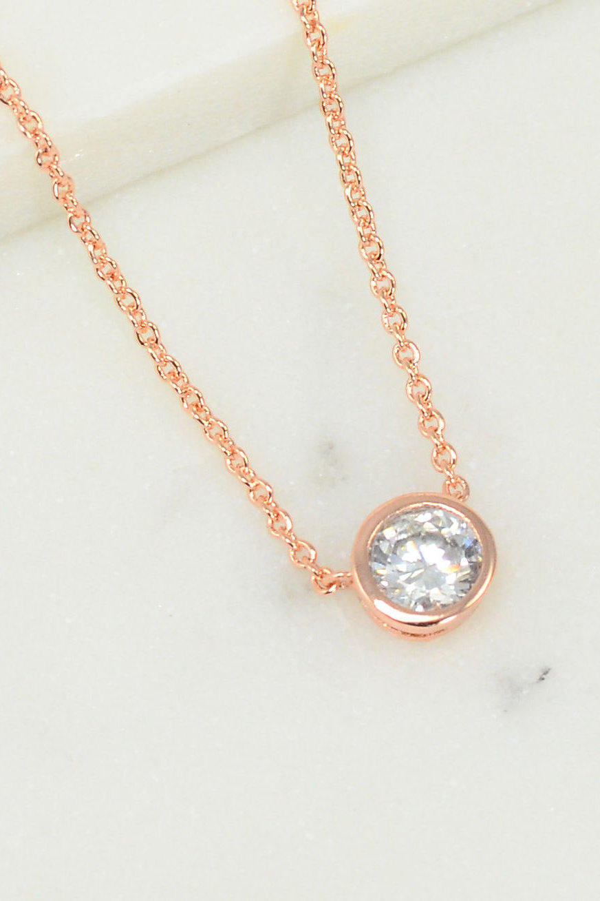 Baguette Diamond Necklace – Lindsey Leigh Jewelry