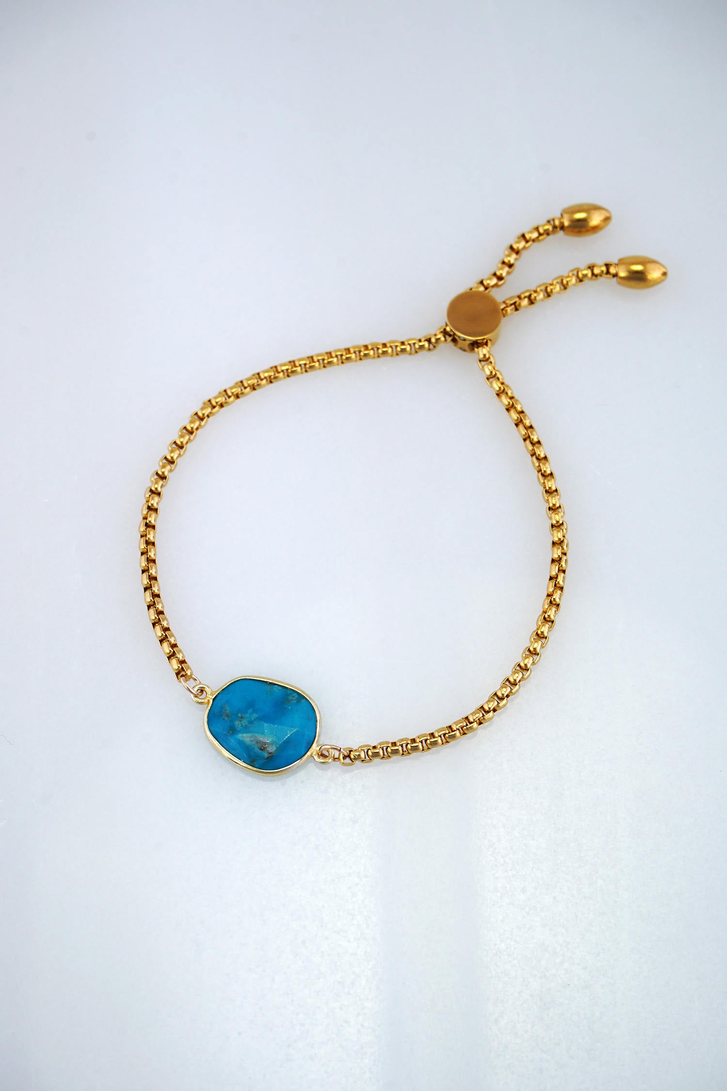 December Birthstone Bracelet, Turquoise Gemstone Bracelet, Adjustable bracelet, Gold Designer Bracelet, Bezel set bracelet, Bridesmaid Gift