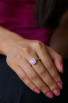 Carnelian Ring - Birthstone Ring - Gold Ring - Cushion Ring - Gemstone Ring - Stackable Ring - Bridesmaid ring