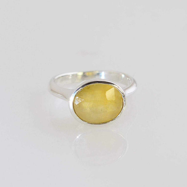 Yellow Sapphire Lotus Engagement Ring in White Gold | Jewelry by Johan -  Jewelry by Johan