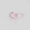 Lavender Quartz ring, Lavender Opalite Ring