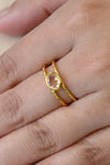 Clear Quartz ring, Birthstone ring