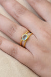 Clear Quartz ring, Birthstone ring