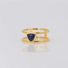 Lapis ring, Blue Gemstone ring