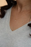 Alphabet necklace, Custom bridesmaid necklace
