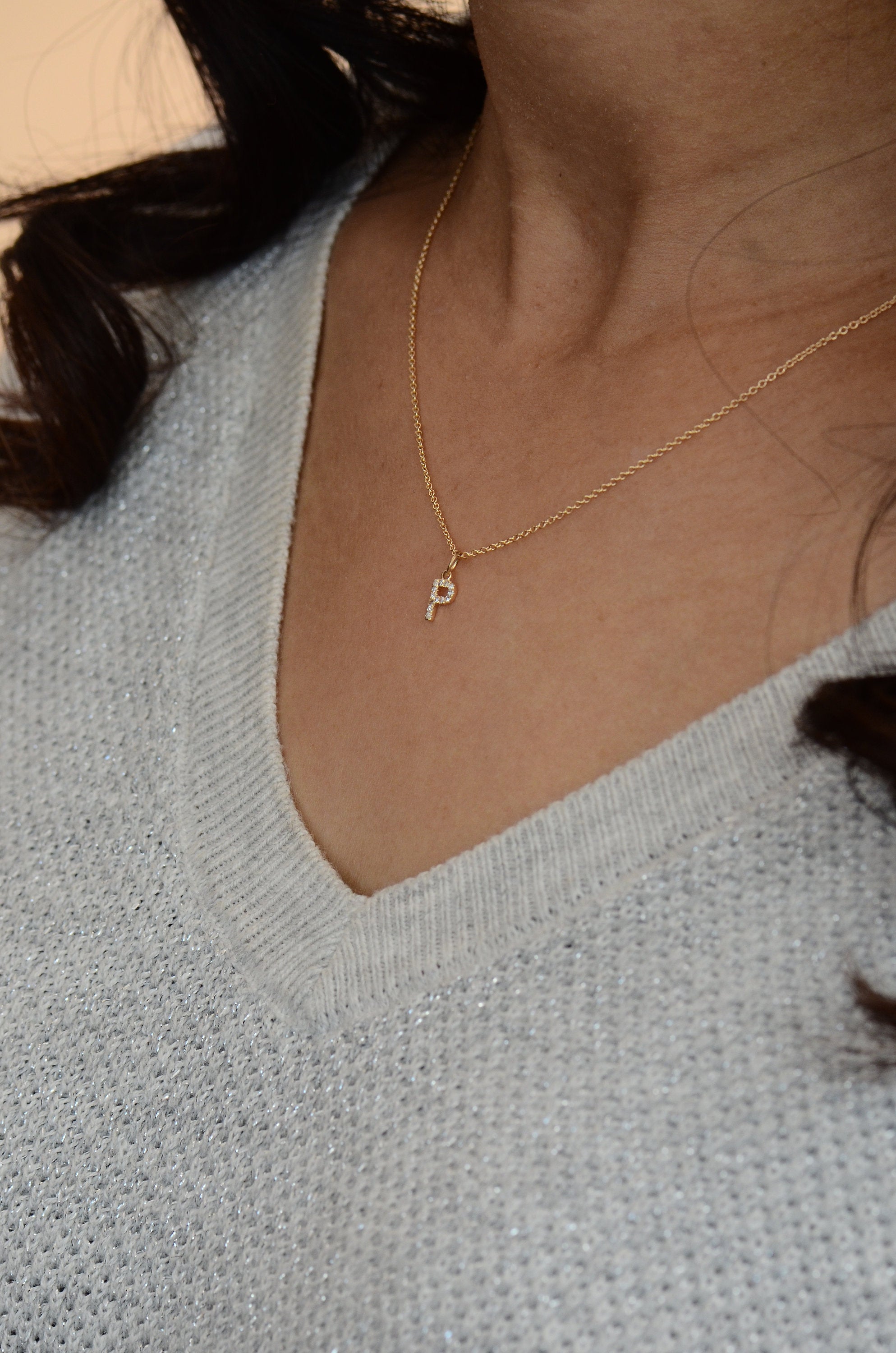 ALWAYS INITIAL LETTER NECKLACE / GOLD – Halite Clothing