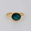 Teal Sapphire Ring, Green Blue Sapphire, Australian sapphire