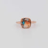 Turquoise Ring, Pink Opal Copper Turquoise ring