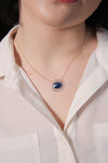 Moonstone Diamond Necklace, Statement Necklace