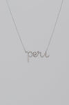 Custom Name Necklace Gift, Script nameplate necklace, 14k Gold Diamond nameplate Letter necklace, Personalized Name Necklace, Gift for her