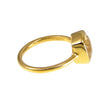 Citrine Ring - Fire Citrine Gemstone ring - Gold Ring - Cushion Ring - Square Gemstone Ring - Stacking Ring - Birthday gift for her