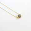 Labradorite Delicate Gem Necklace - Tiny Stone Layered Necklace - Faceted Stone Jewelry Necklace - Little Dainty 14K Gold Filled Necklace
