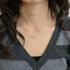 Labradorite Delicate Gemstone Necklace - Tiny Stone Layer Necklace - Faceted Stone Jewelry Necklace - Little Dainty 14K Gold Filled Necklace