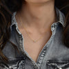 Crystal Quartz Necklace - Floating Diamond Necklace - Delicate Gem Necklace - Gemstone Necklace - Little Dainty 14K Gold Filled Necklace