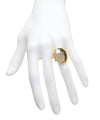 Smoky Quartz Ring - Gold Gemstone Ring - November Birthstone Ring - Big Gemstone Ring - Oval Ring - Big Stone Ring - Freeform ring