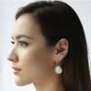 Rainbow Moonstone Earring, Bridesmaid Gift, White Gemstone Earring, Pear Shape Earring, Bridal Earring, Gold Vermeil Earring, Silver Earring